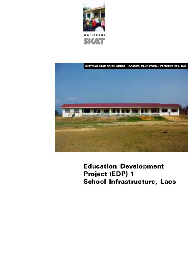 Book Cover: Education Development Project (EDP) 1, School Infrastructure, Laos