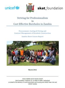 Book Cover: Striving for Professionalism in Cost Effective Boreholes in Zambia