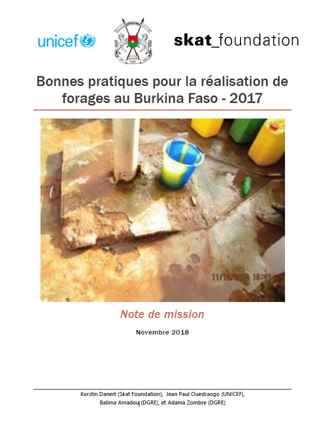 Book Cover: Bonnes pratiques pour la réalisation de forages au Burkina Faso - 2017