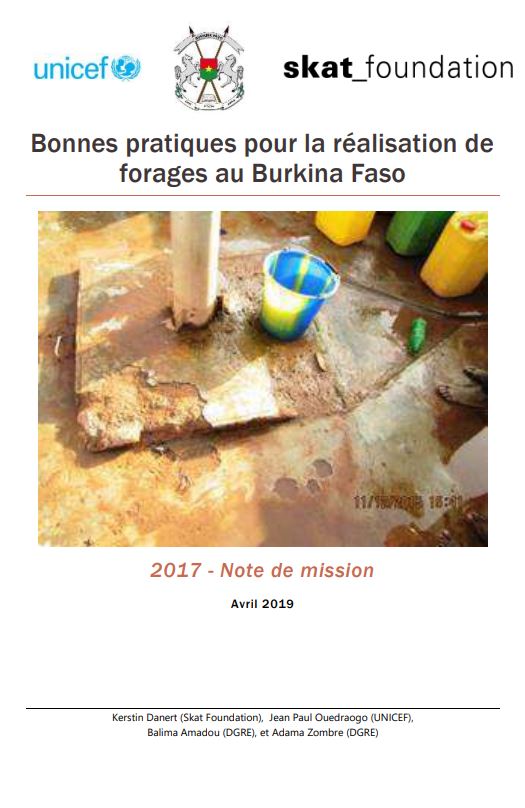 Book Cover: Bonnes pratiques pour la réalisation de forages au Burkina Faso